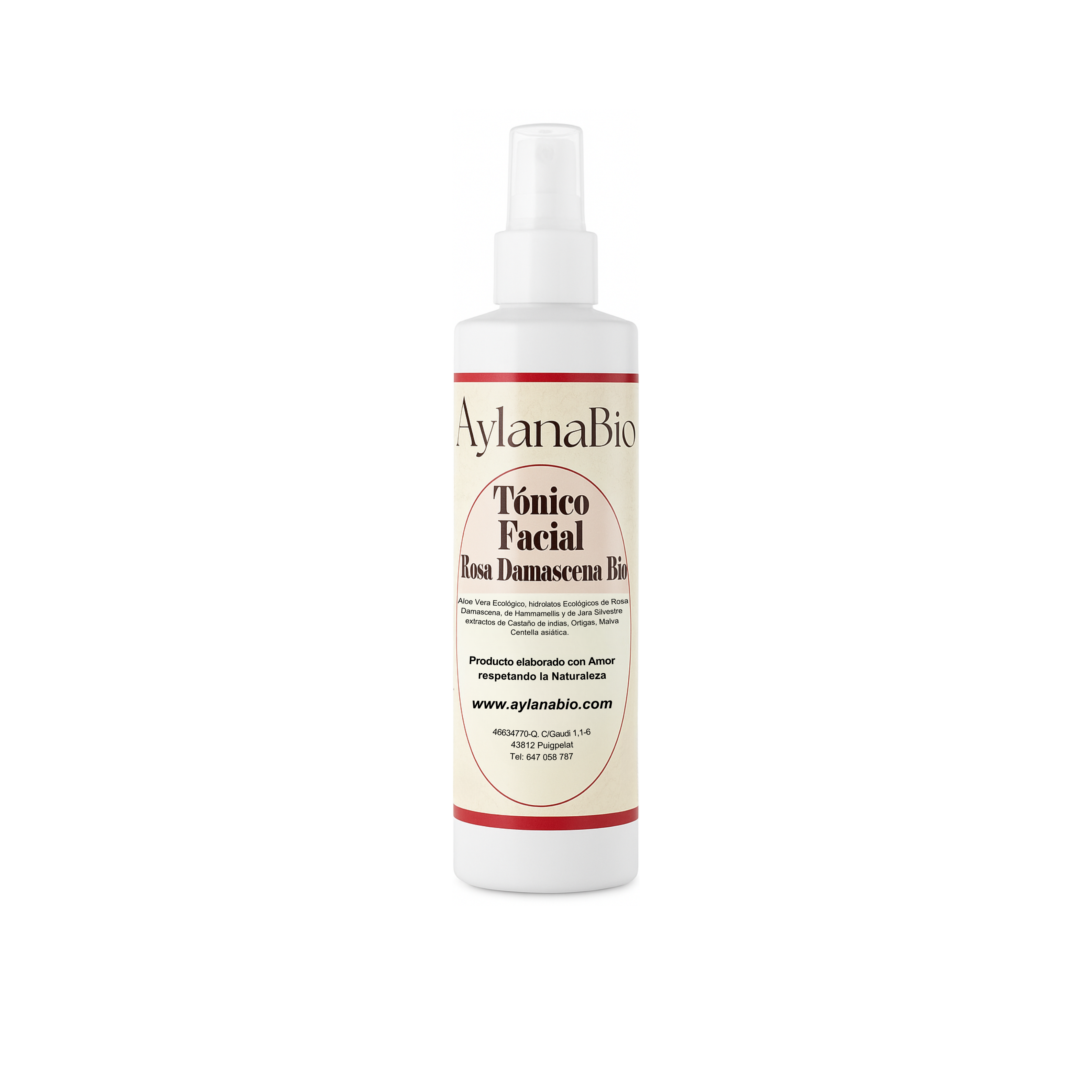 TONICO FACIAL ECOLOGICO "ROSA DAMASCENA BIO"