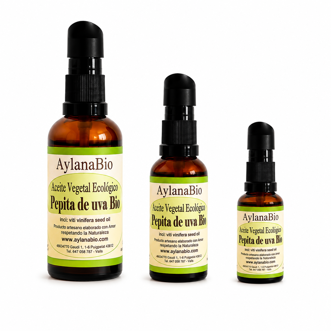 PEPITAS DE UVA ECOLÓGICO ACEITE VEGETAL