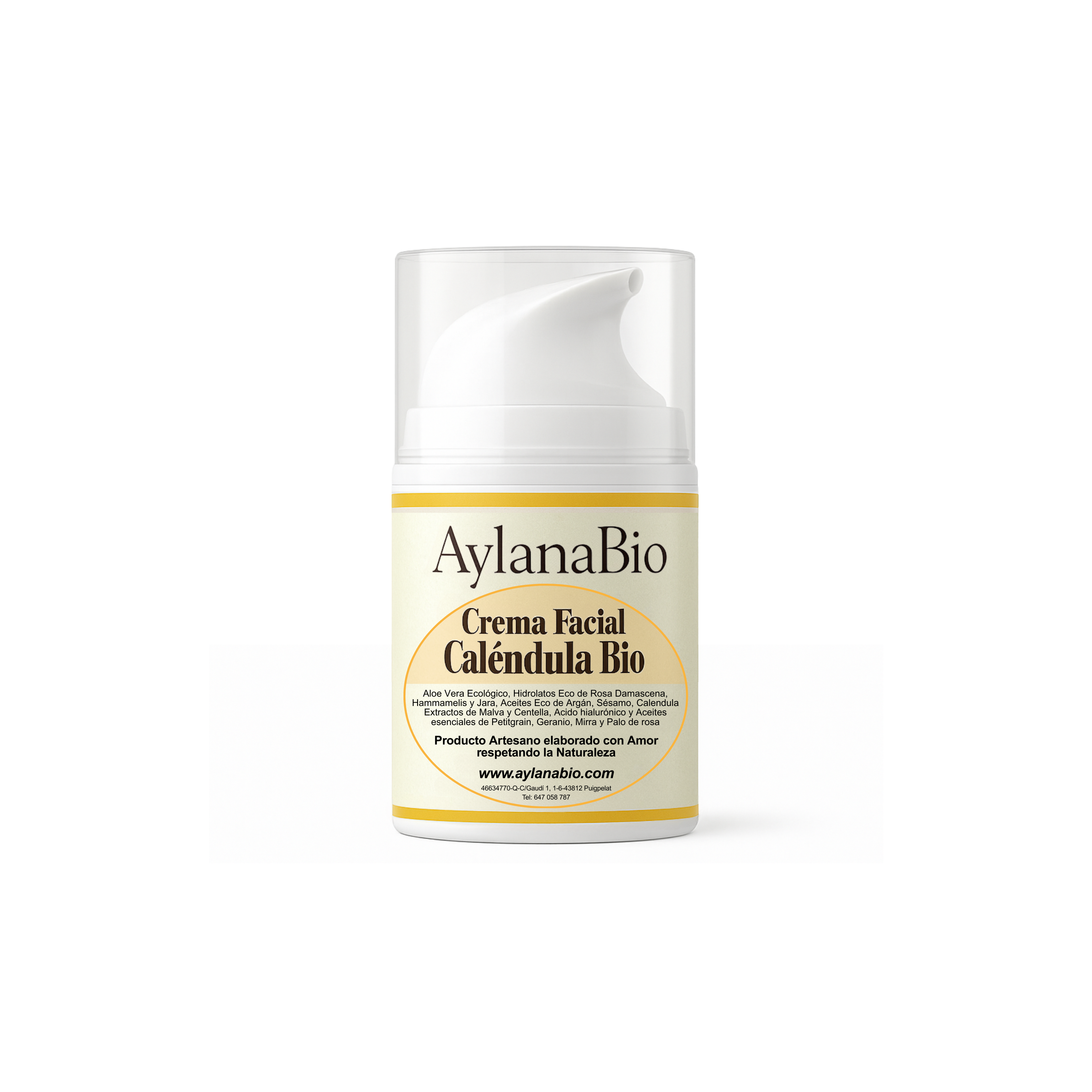 Crema_Facial_Calendula_Bio_Aylana Bio_Piel Sensible