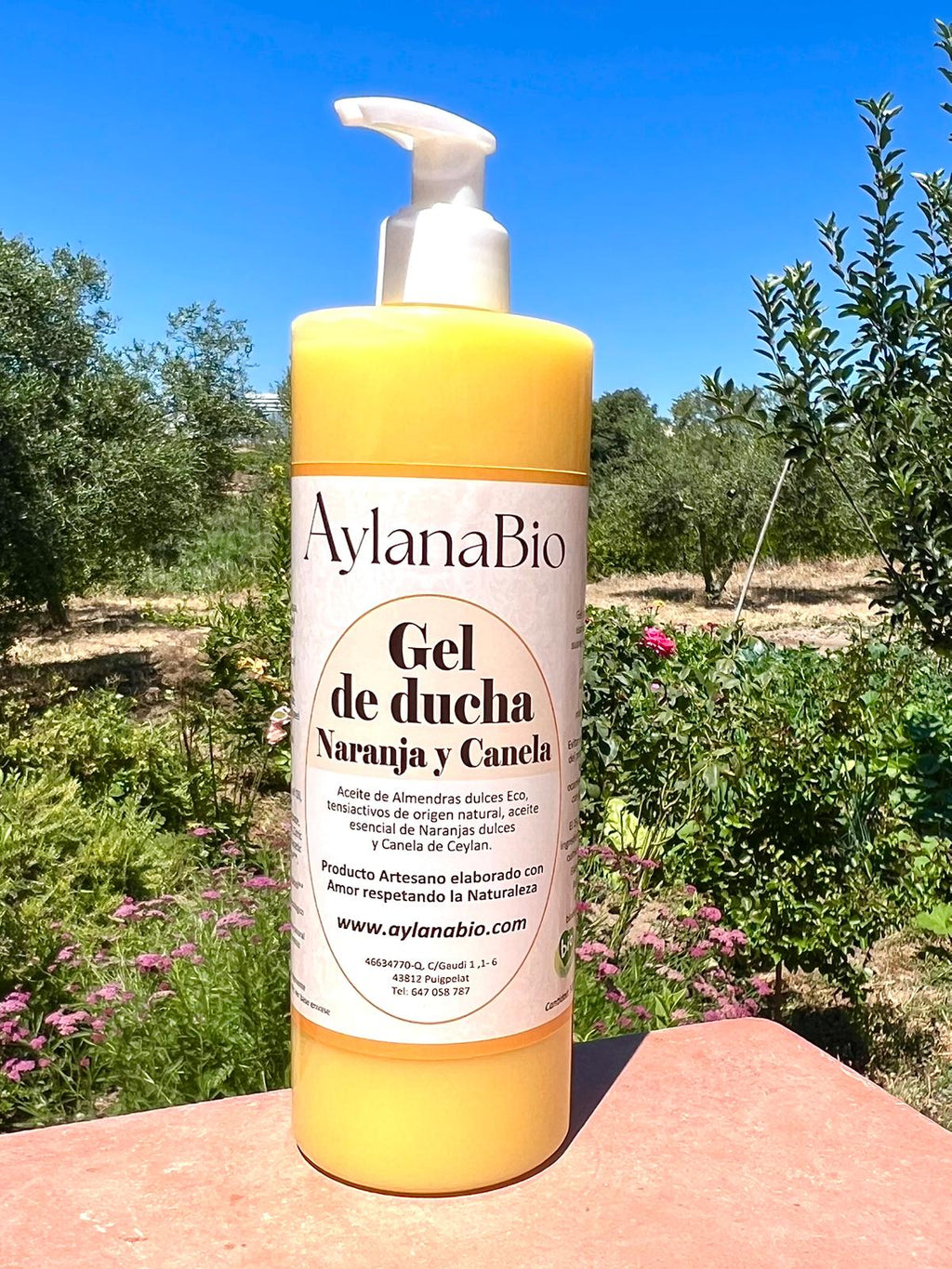 GEL CORPORAL DE DUCHA "NARANJA Y CANELA"