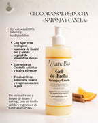 GEL CORPORAL DE DUCHA NARANJA Y CANELA_Aylana Bio 2