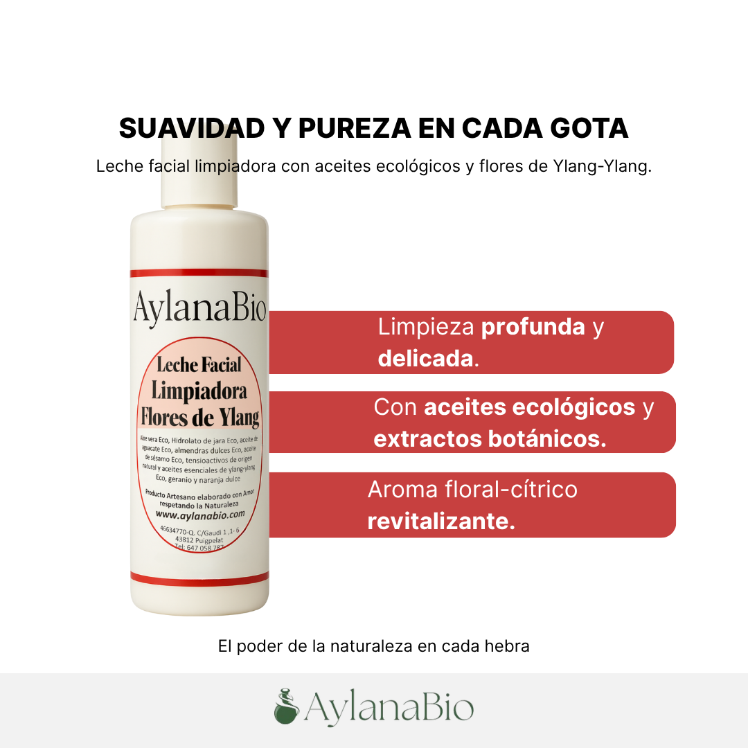 LECHE FACIAL LIMPIADORA "FLORES DE YLANG YLANG"_ Aylana Bio 2