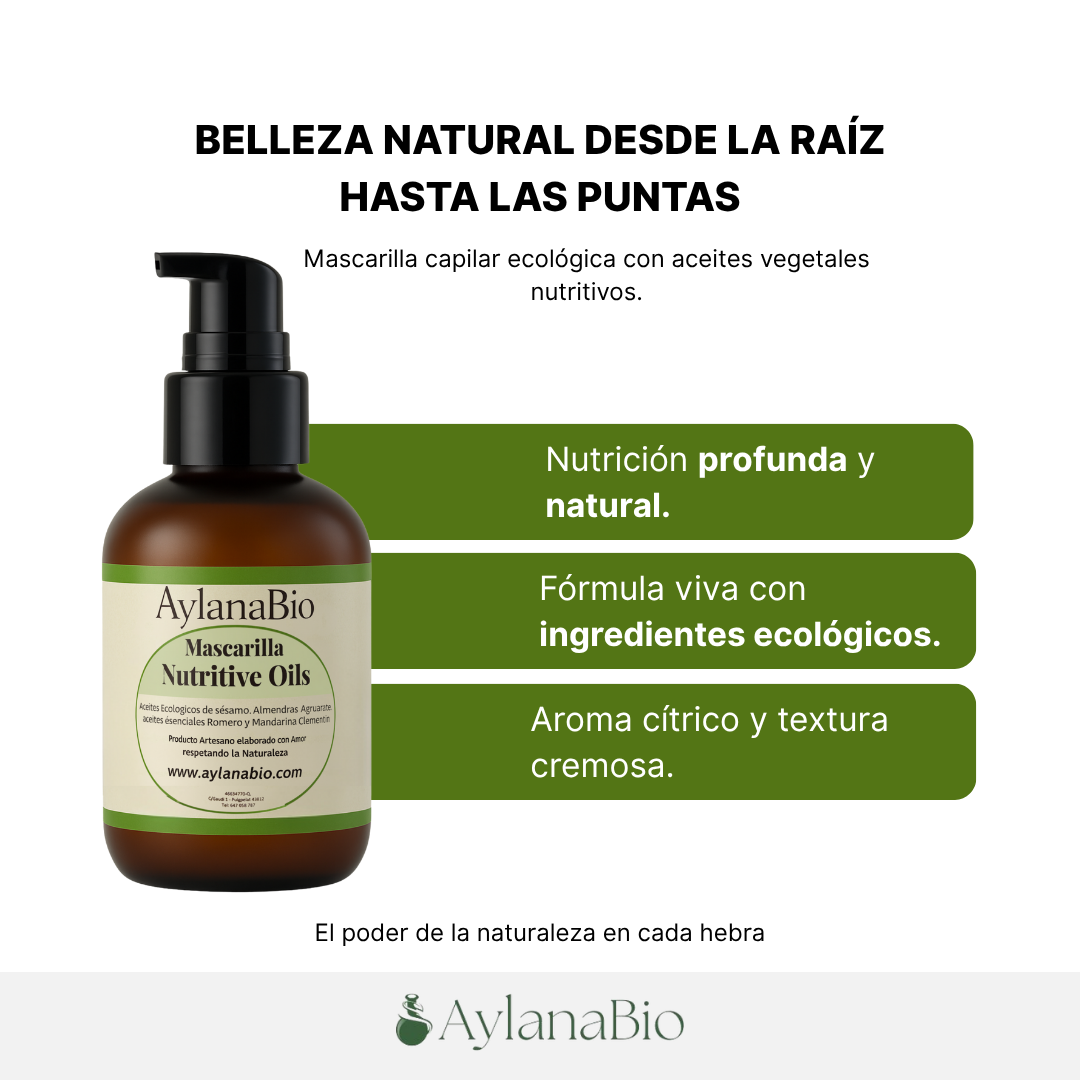 MASCARILLA CAPILAR "NUTRITIVE OILS"_Aylana Bio 2