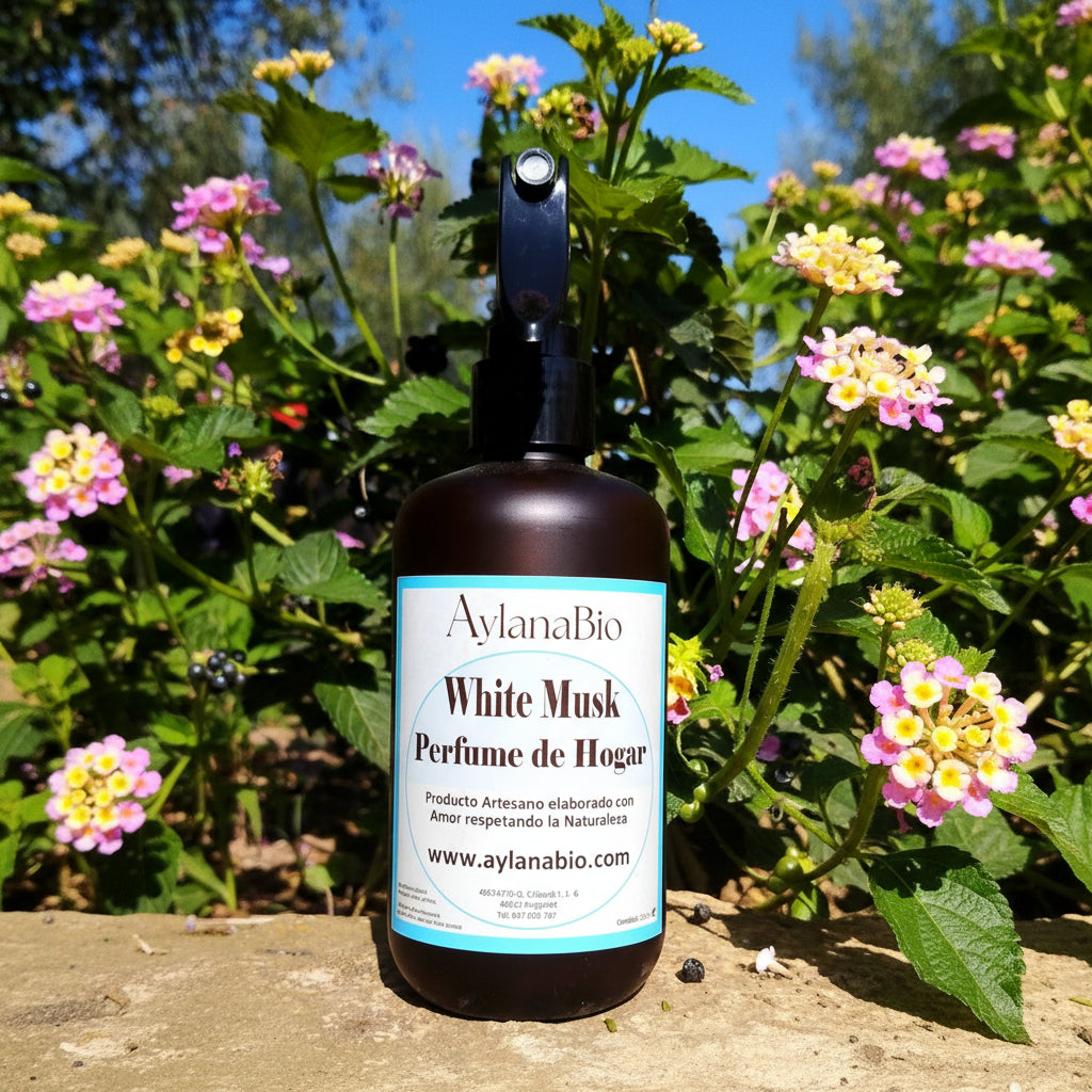 PERFUME DE HOGAR WHITE MUSK · AROMATERAPIA HOGAR_Aylana Bio 