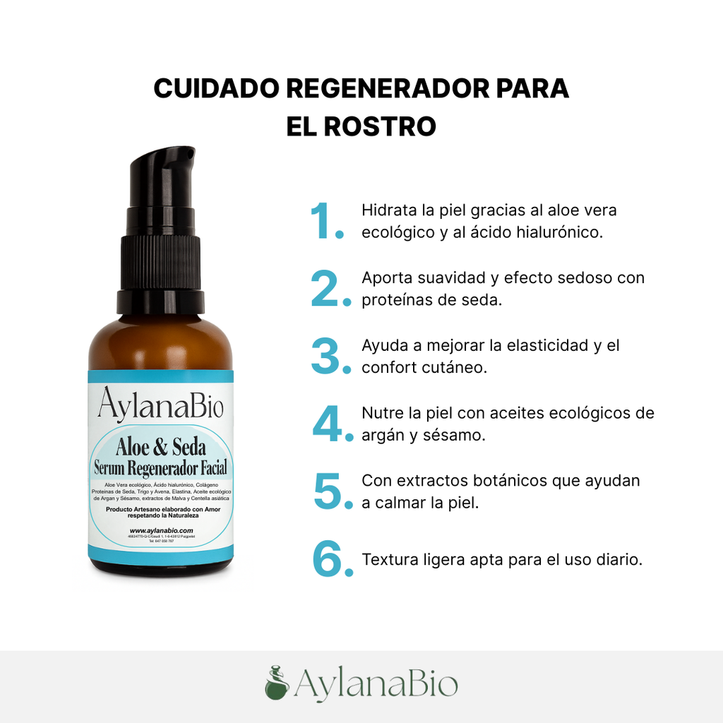 SERUM REGENERADOR FACIAL «ALOE &SEDA»_Aylana Bio 3