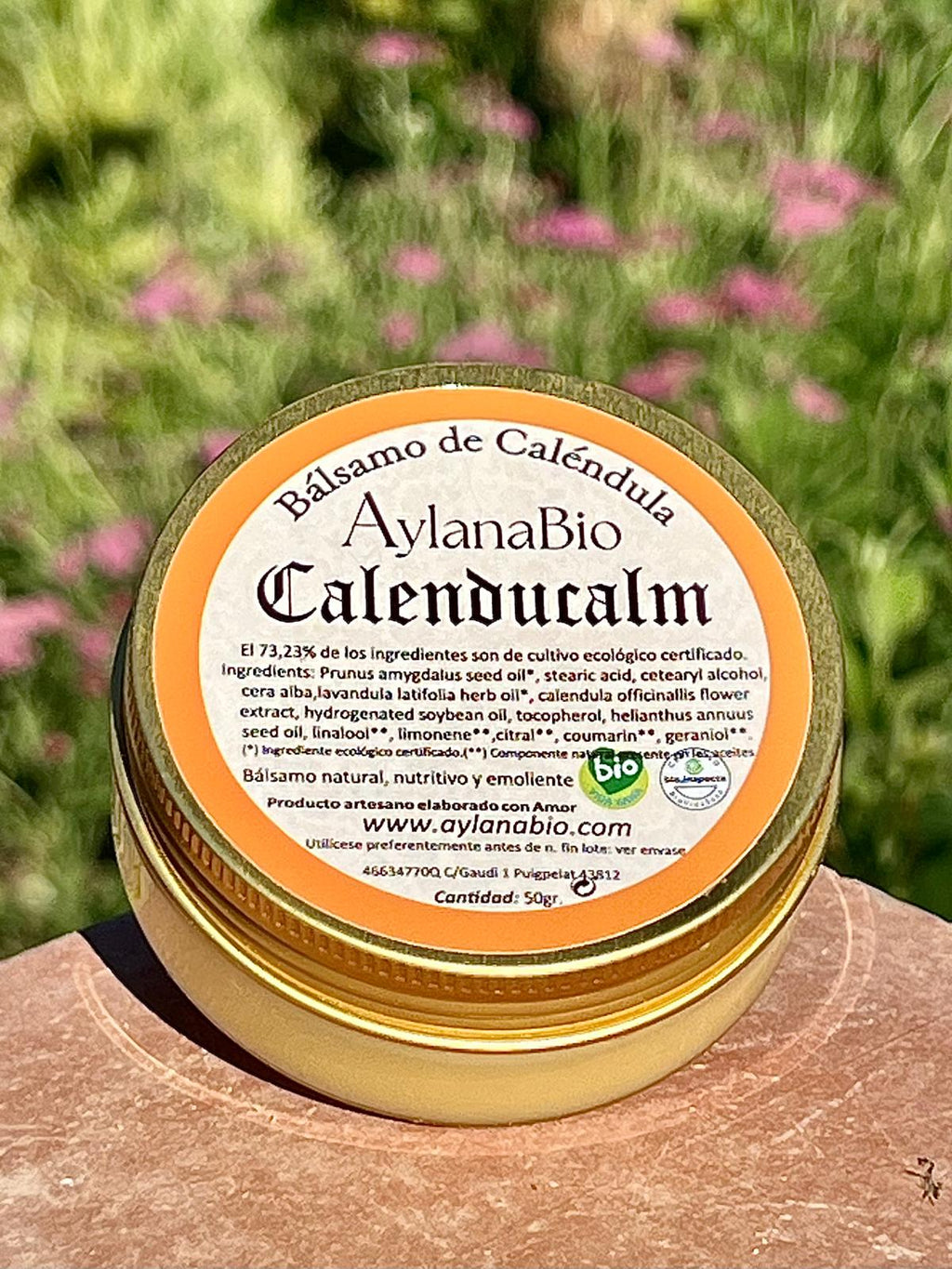 BALSAMO NATURAL DE CALENDULA Y LAVANDA "CALENDUCALM"